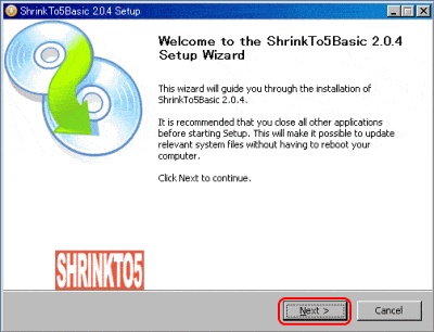 ShrinkTo5 インストール画像3
